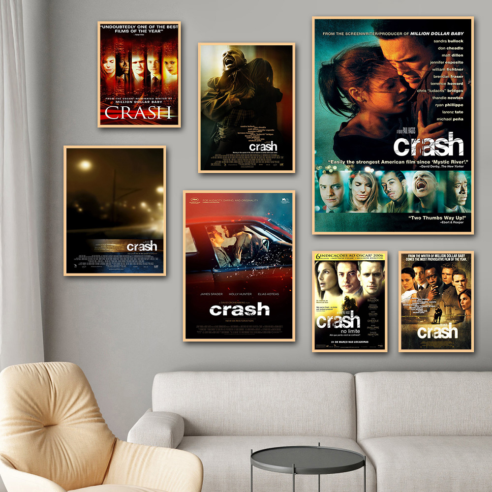 Home Cinema The Drama - Plakat Filmowy Crash Kryminalny Dramat Grafika