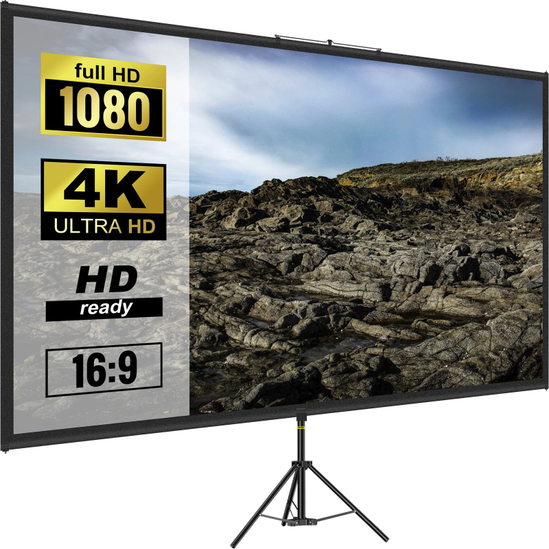Home Cinema Outdoor - Ekran projekcyjny 100 cali ze statywem