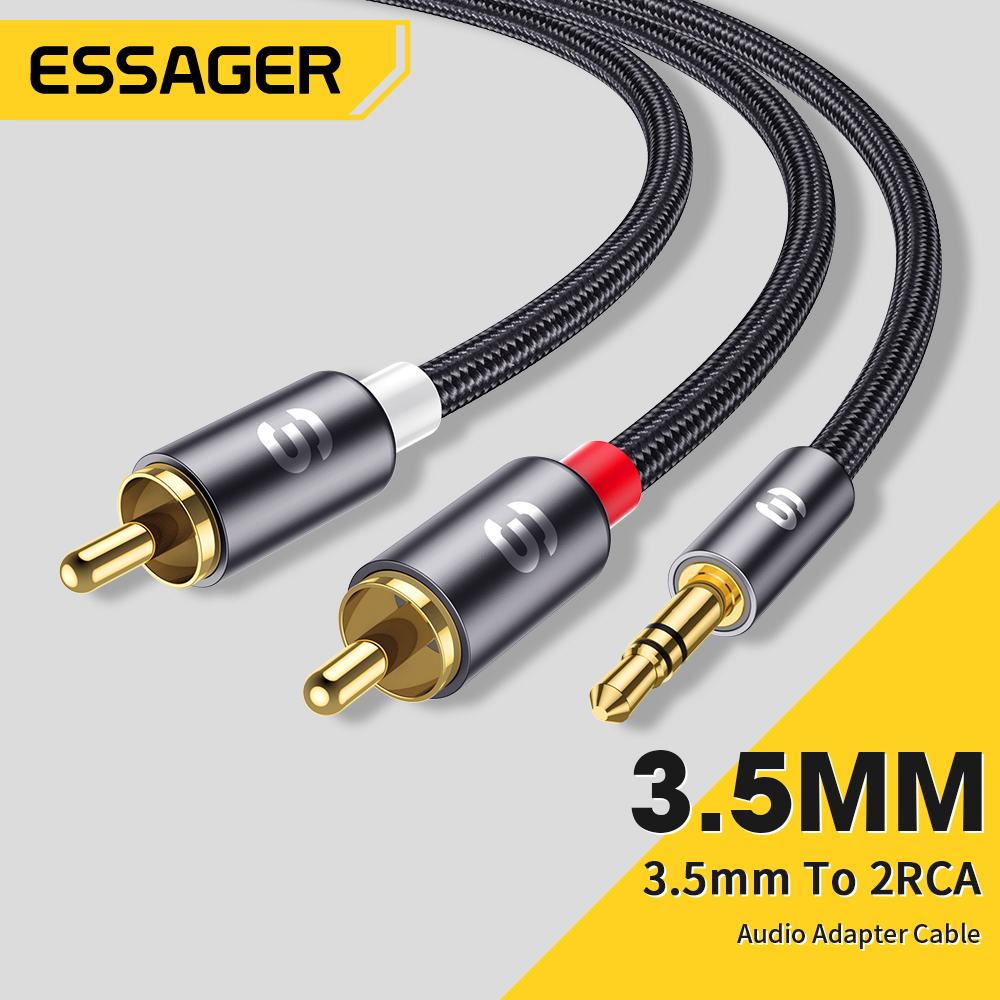 Home Cinema Pc - Essager RCA Audio Cable Stereo 3.5mm