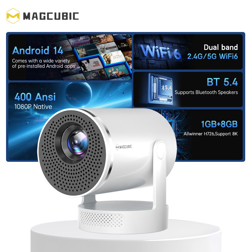 Magcubic Android 14 Natywny pr – Home Cinema Pc recenzja i cena