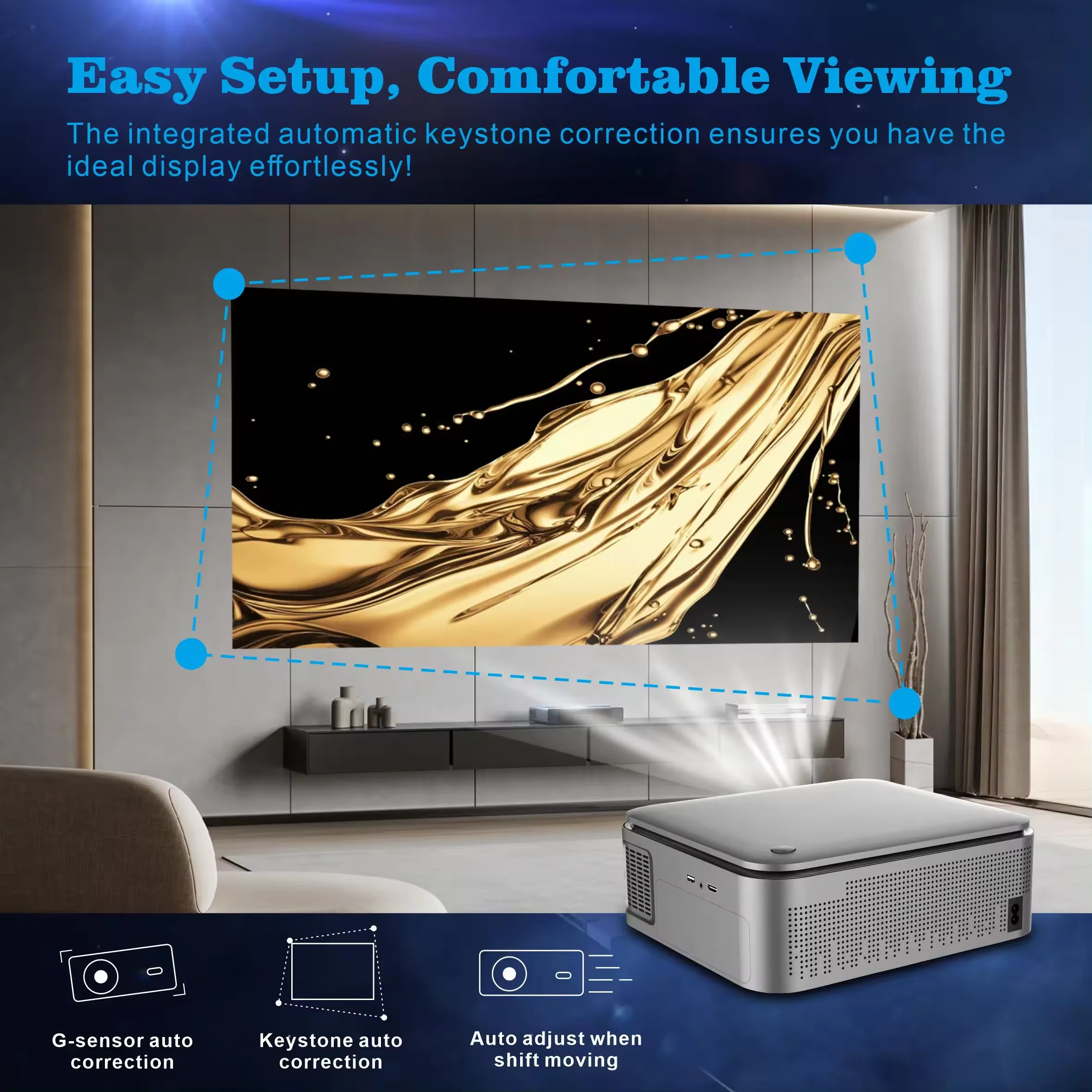Nowy projektor HD 1080P HY450  – Home Cinema Outdoor recenzja i cena