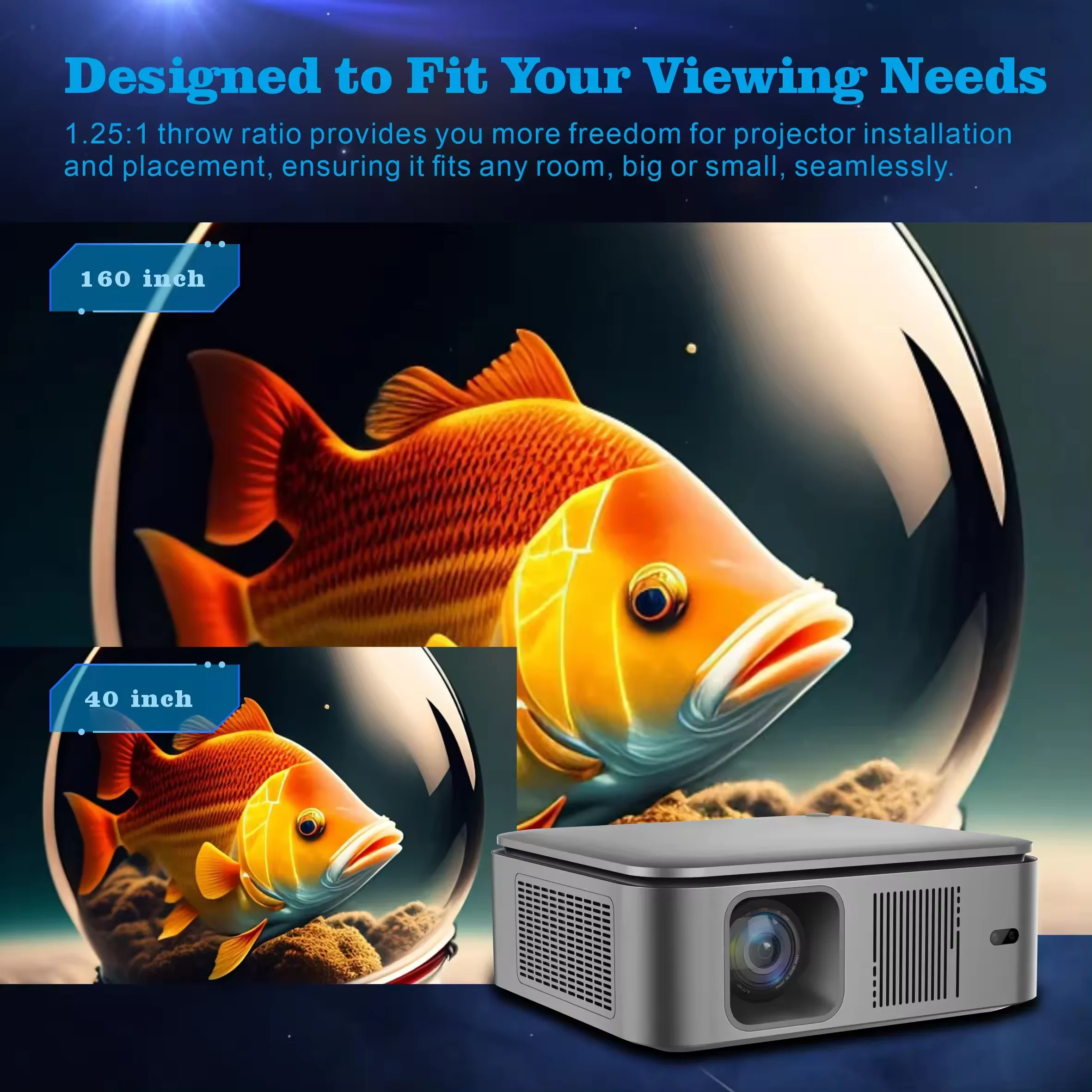 Nowy projektor HD 1080P HY450  – Home Cinema Outdoor recenzja i cena