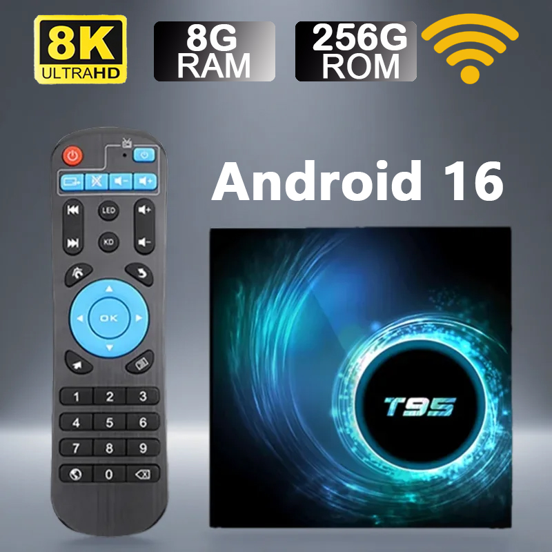 Smart TV Box T95 Android 16 Al – Home Cinema Google recenzja i cena