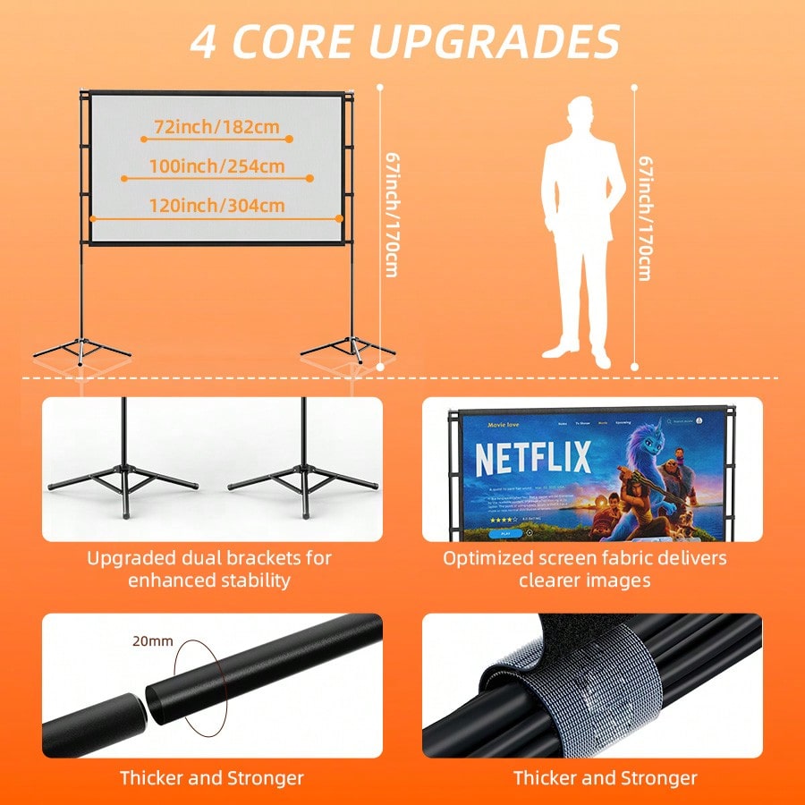 Ekran projekcyjny XBJ 100 cali – Home Cinema Outdoor recenzja i cena