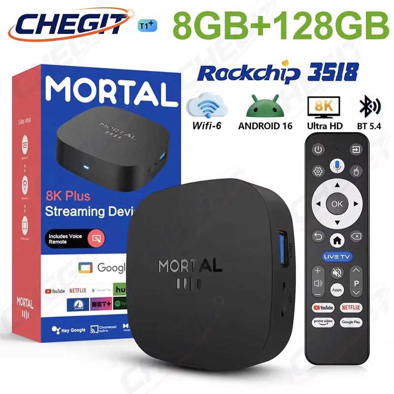 Nowy T1+ 8K HD TV Box 2026, An – Home Cinema Player recenzja i cena
