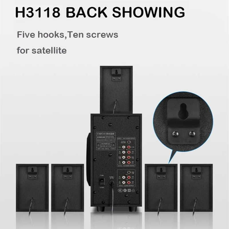 5.1 stojący na podłodze multim – Home Cinema With Wireless Rear Speakers recenzja i cena