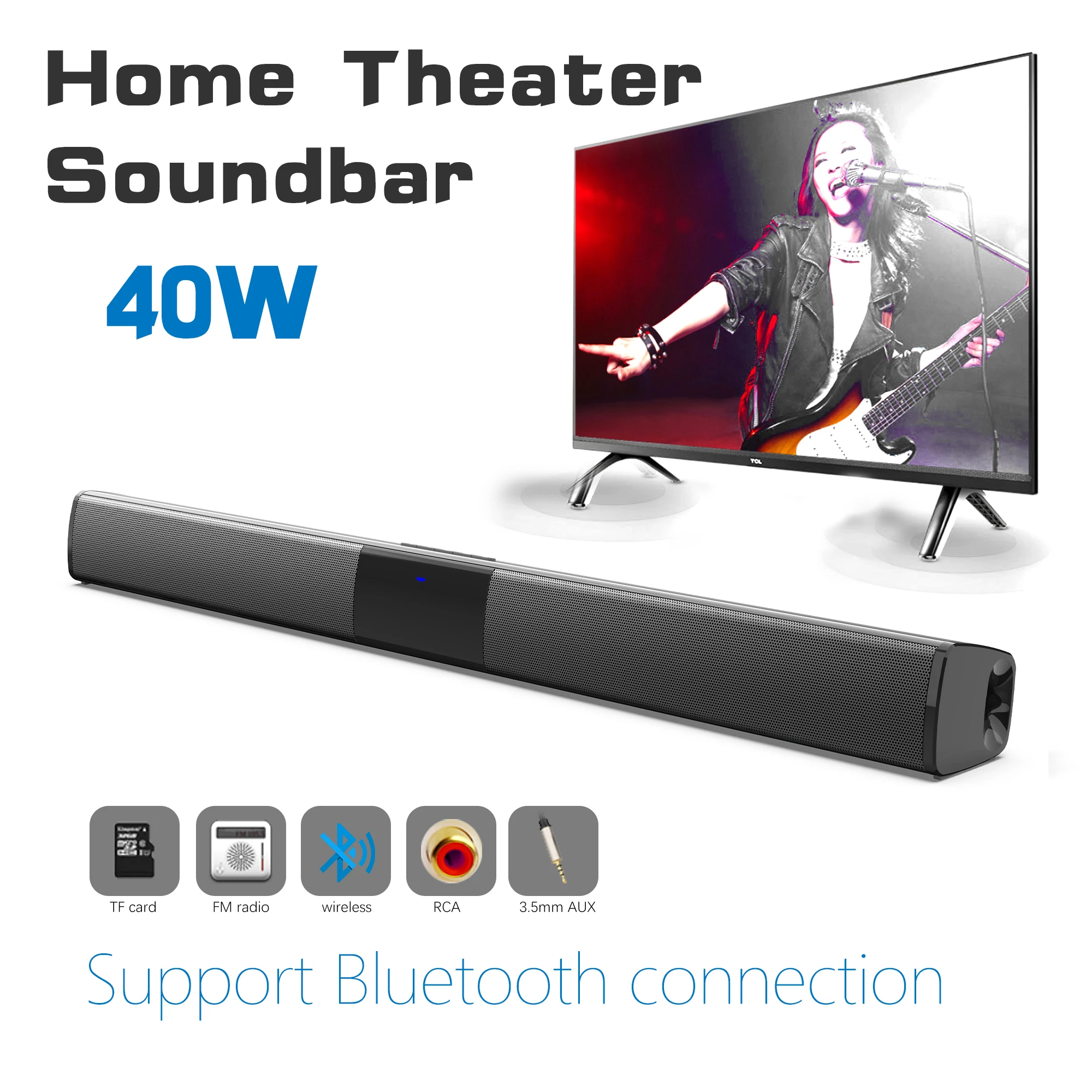 40W Soundbar dużej mocy do tel – Home Cinema With Wireless Rear Speakers recenzja i cena