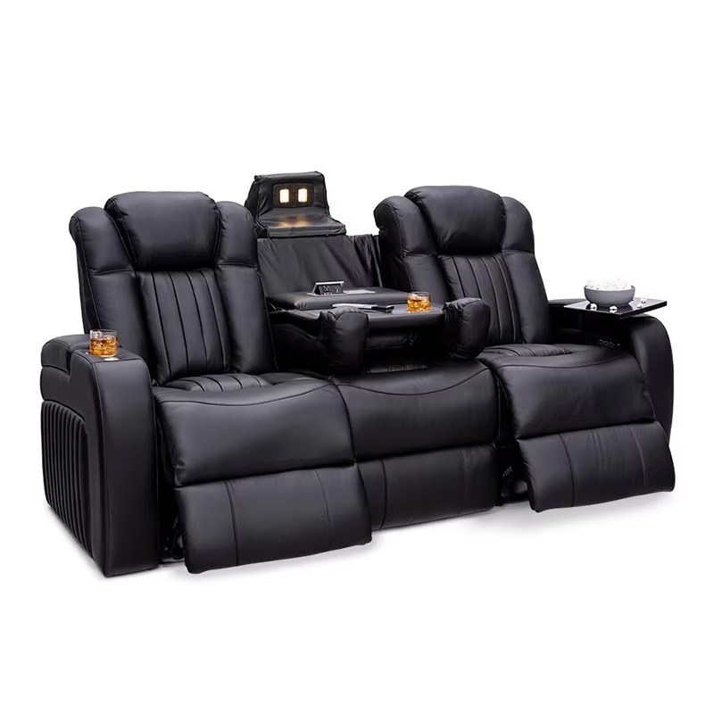 Skórzane zestawy sof rozkładan – Home Cinema Recliners recenzja i cena