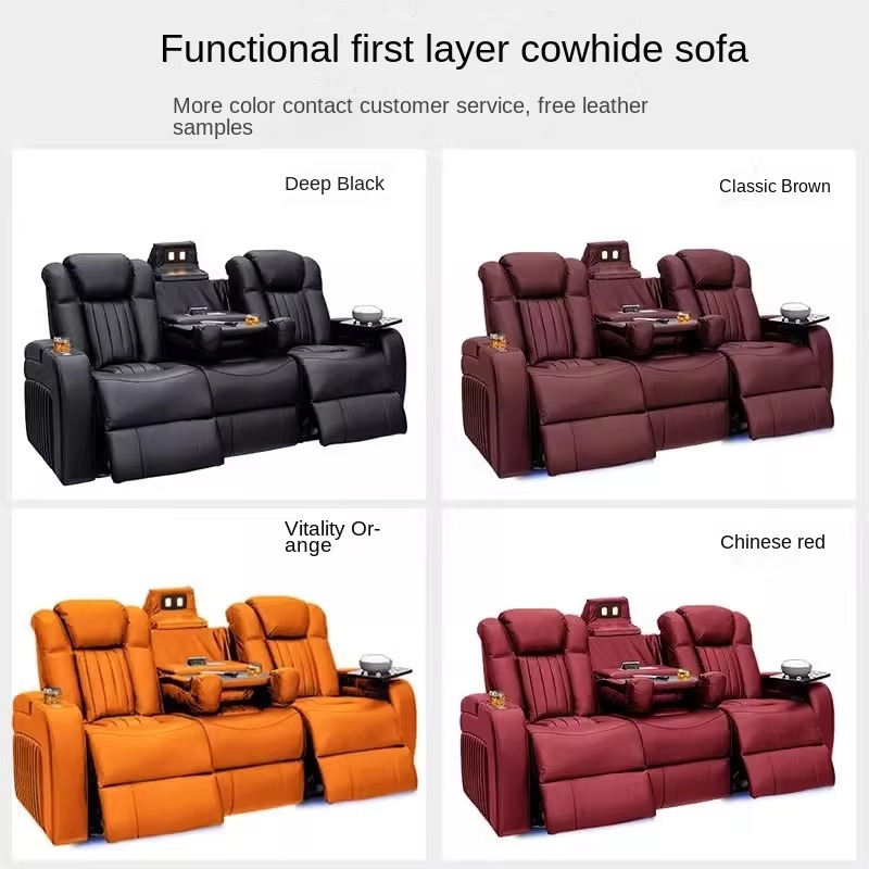 Skórzane zestawy sof rozkładan – Home Cinema Recliners recenzja i cena