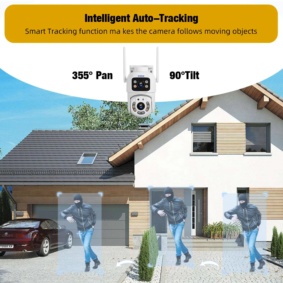 KERUI Dual Lens HD 10MP 5K PTZ – Home Cinema Outdoor recenzja i cena